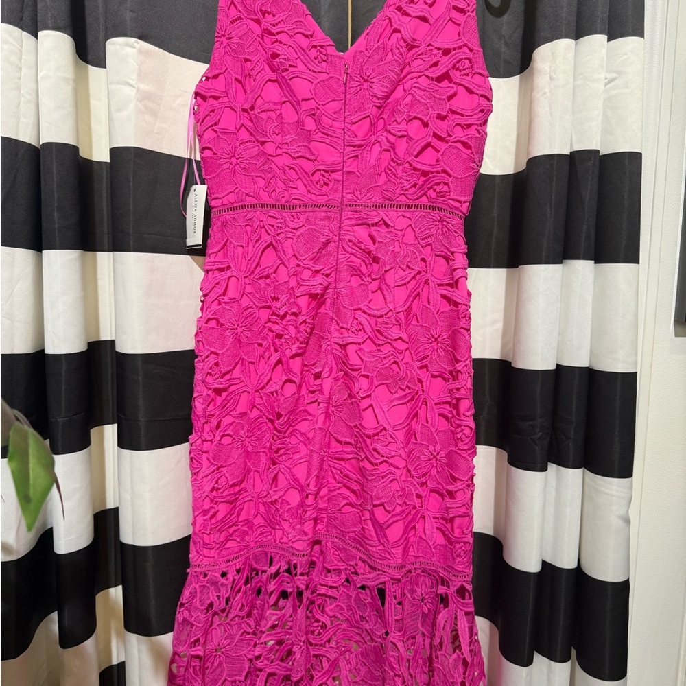 Alexia Admor Pink Ruffled Cut Out Sheath Dress - Picture 5 of 5